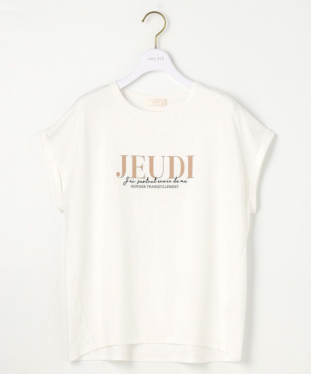 ANY SIS S 【接触冷感・UVケア】冷感ロゴ Tシャツ 