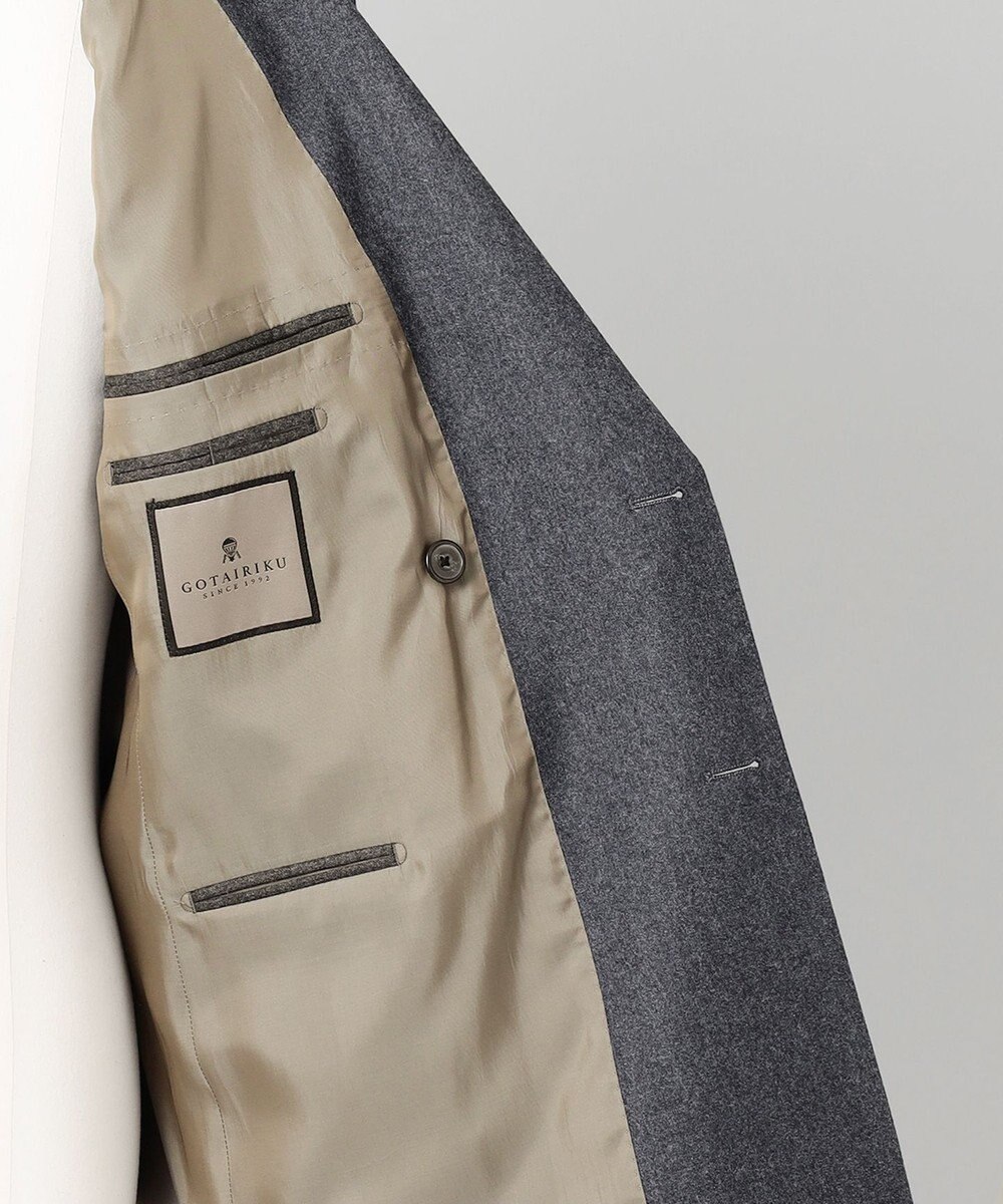 GOTAIRIKU 【CANONICO】サキソニー Super 120's ダブルブレストスーツ 