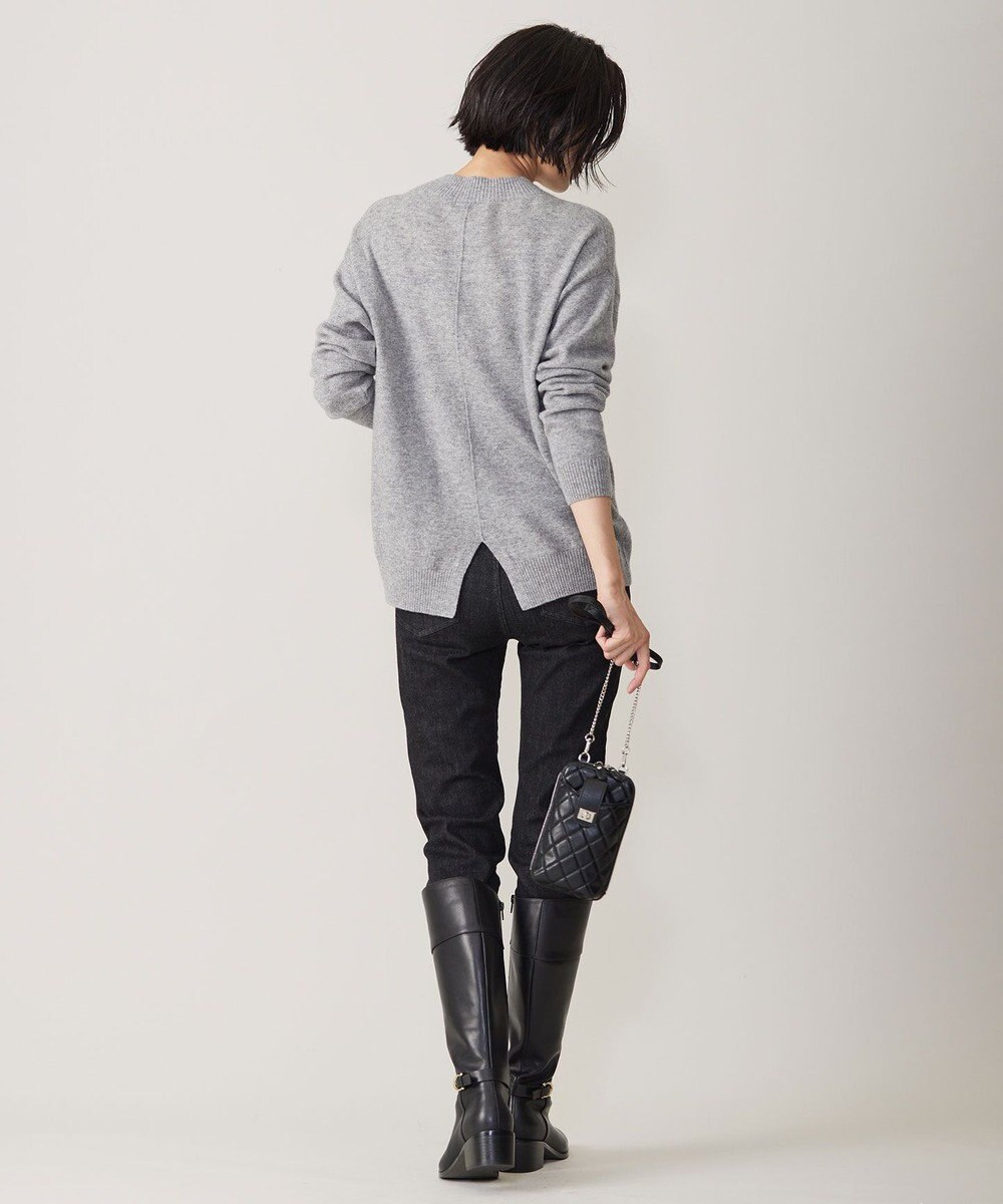 J.PRESS LADIES L 【洗える】CASHMERE BLEND Vネック ニット 