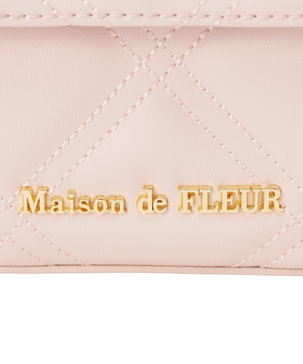 Maison de FLEUR キルティングフラップバッグ 
