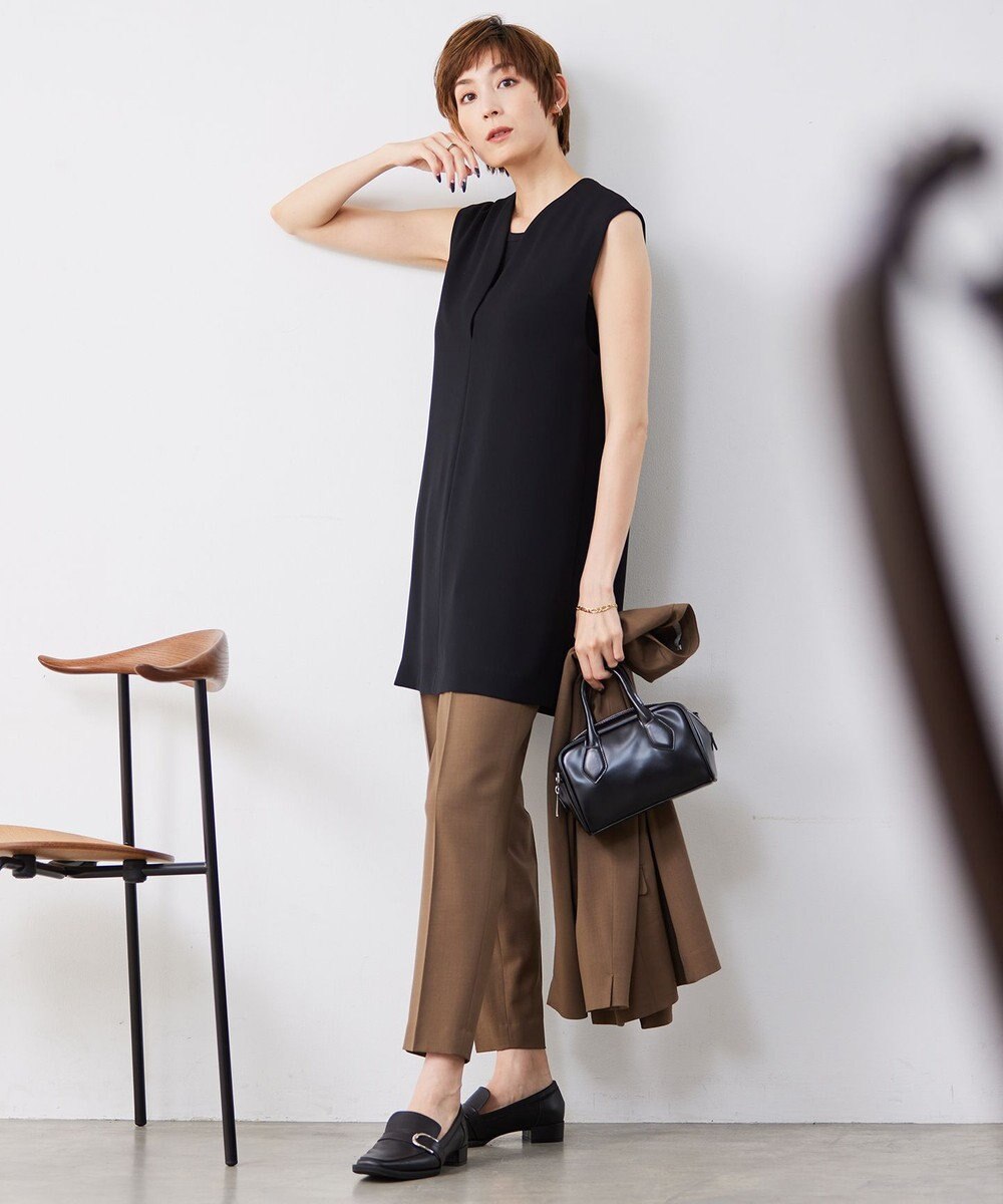 ICB L 【WEB限定カラーあり・洗える】 ライトダブルクロス べスト 