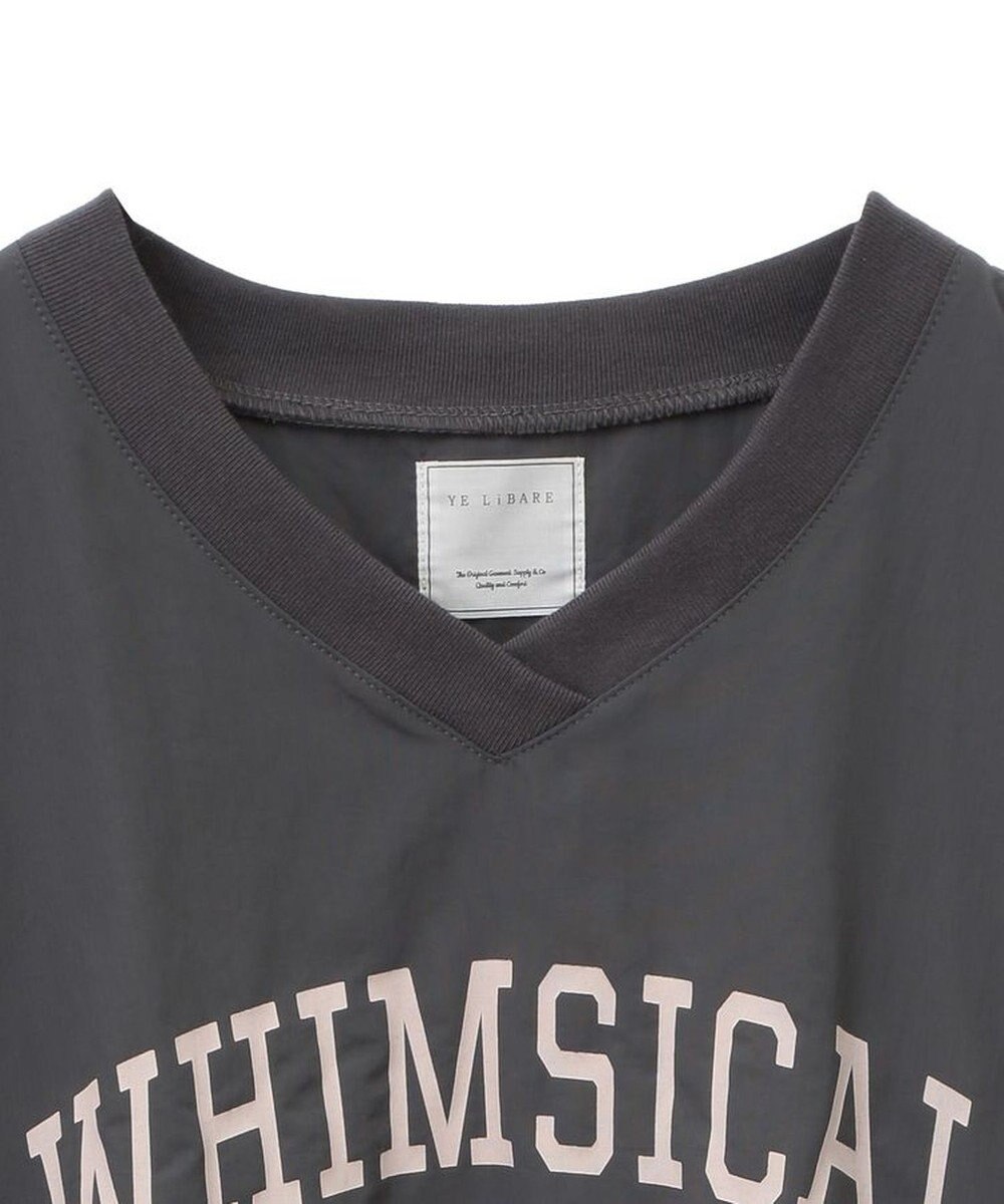 Green Parks ナイロンロゴＶネックプルオーバー 