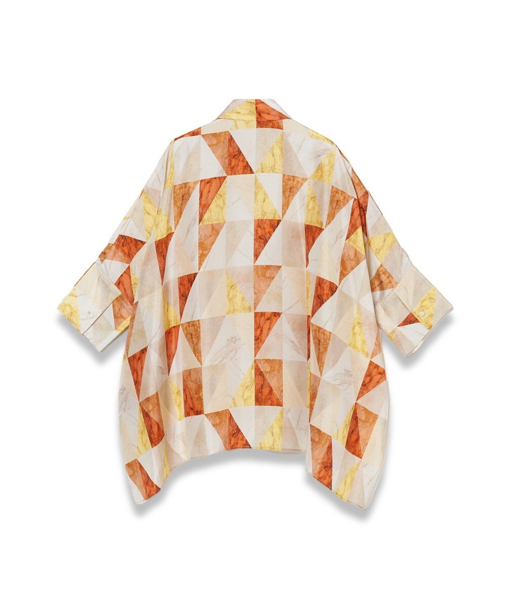 JOSEPH マーブルプリント　シルクシャツ 