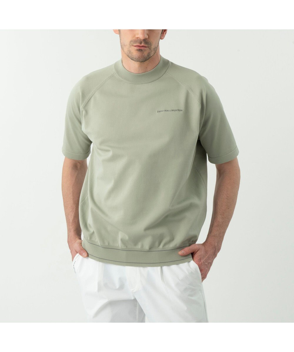 ZERO HALLIBURTON メタルロゴモックネックニットTシャツ ZHG-M6S9b 85196 