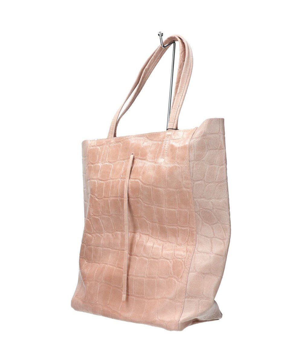 INTER-CHAUSSURES 【ANDREA CARDONE ITALI】ファスナー付き型押しレザートートバッグ 