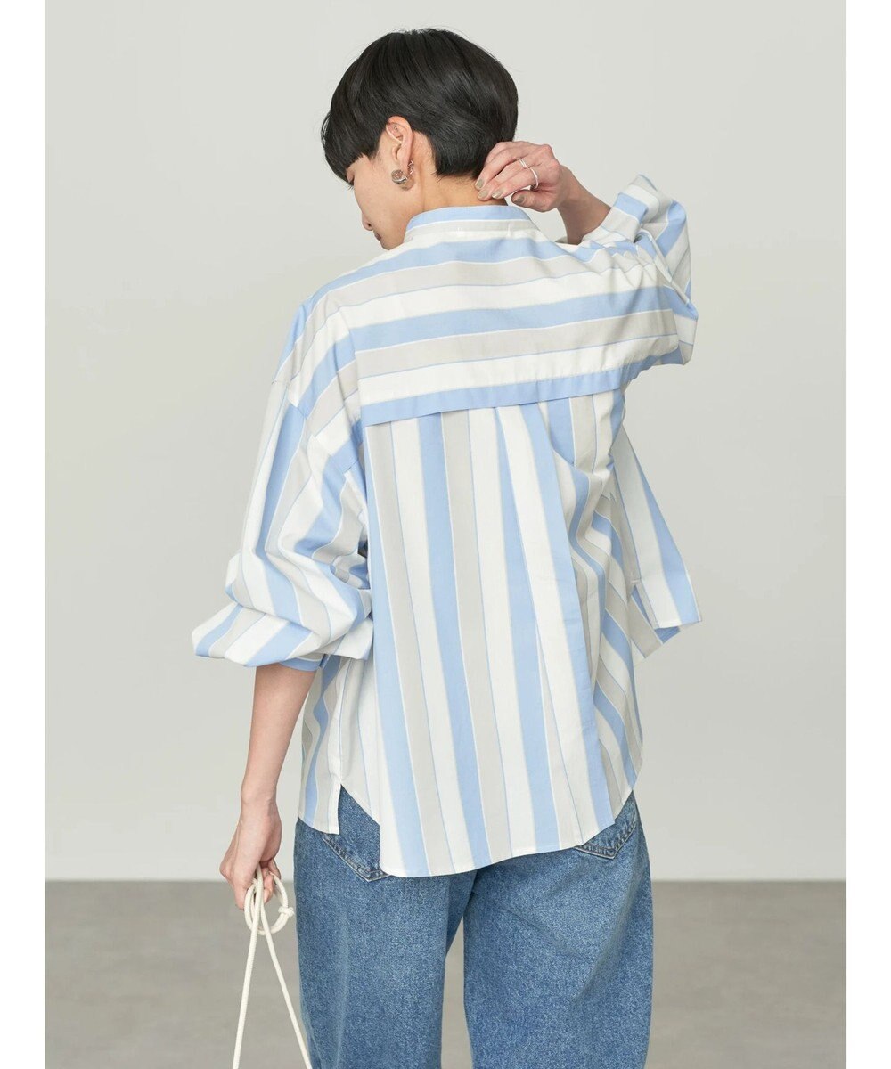 AMERICAN HOLIC イージーケア切替タックワイドシャツ 