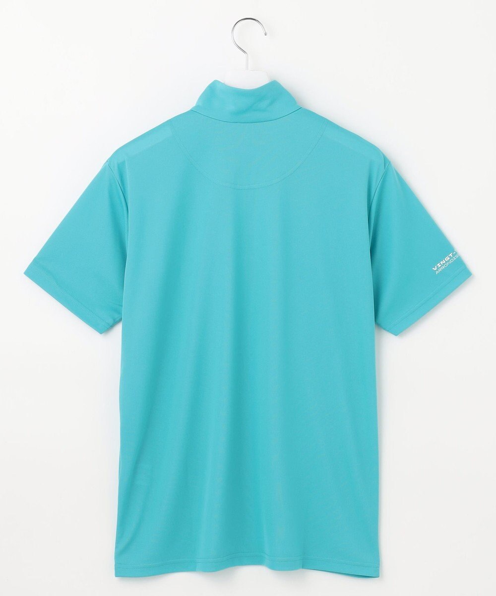 23区GOLF 【MEN】【接触冷感・UVケア・吸水速乾】ハーフジップ 無地ポロシャツ 