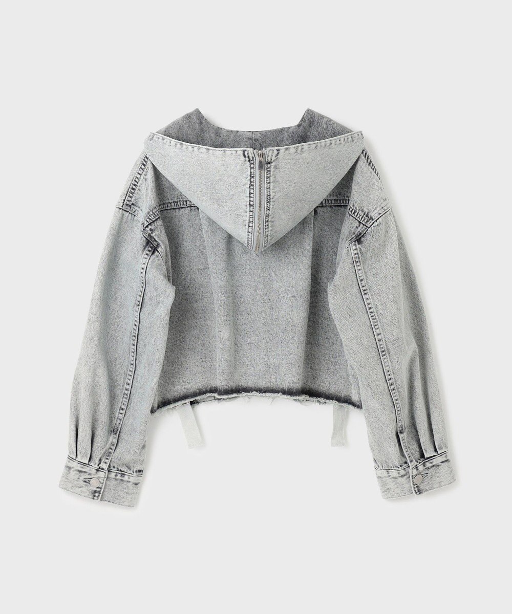 GRACE CONTINENTAL フードジップデニムジャケット 