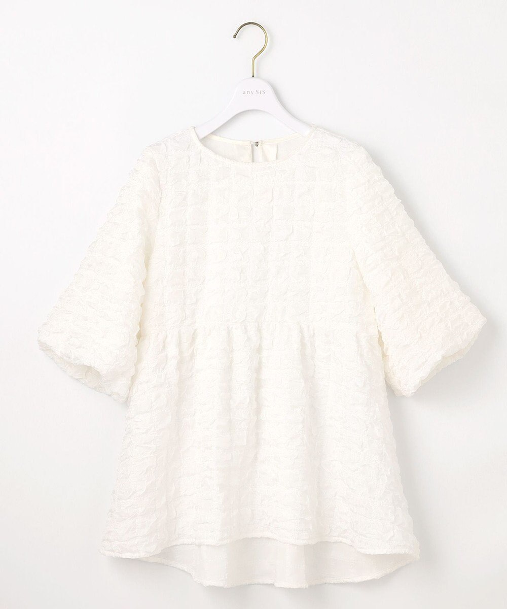 ANY SIS 【洗える】ワッフルライクフクレジャカード チュニック 