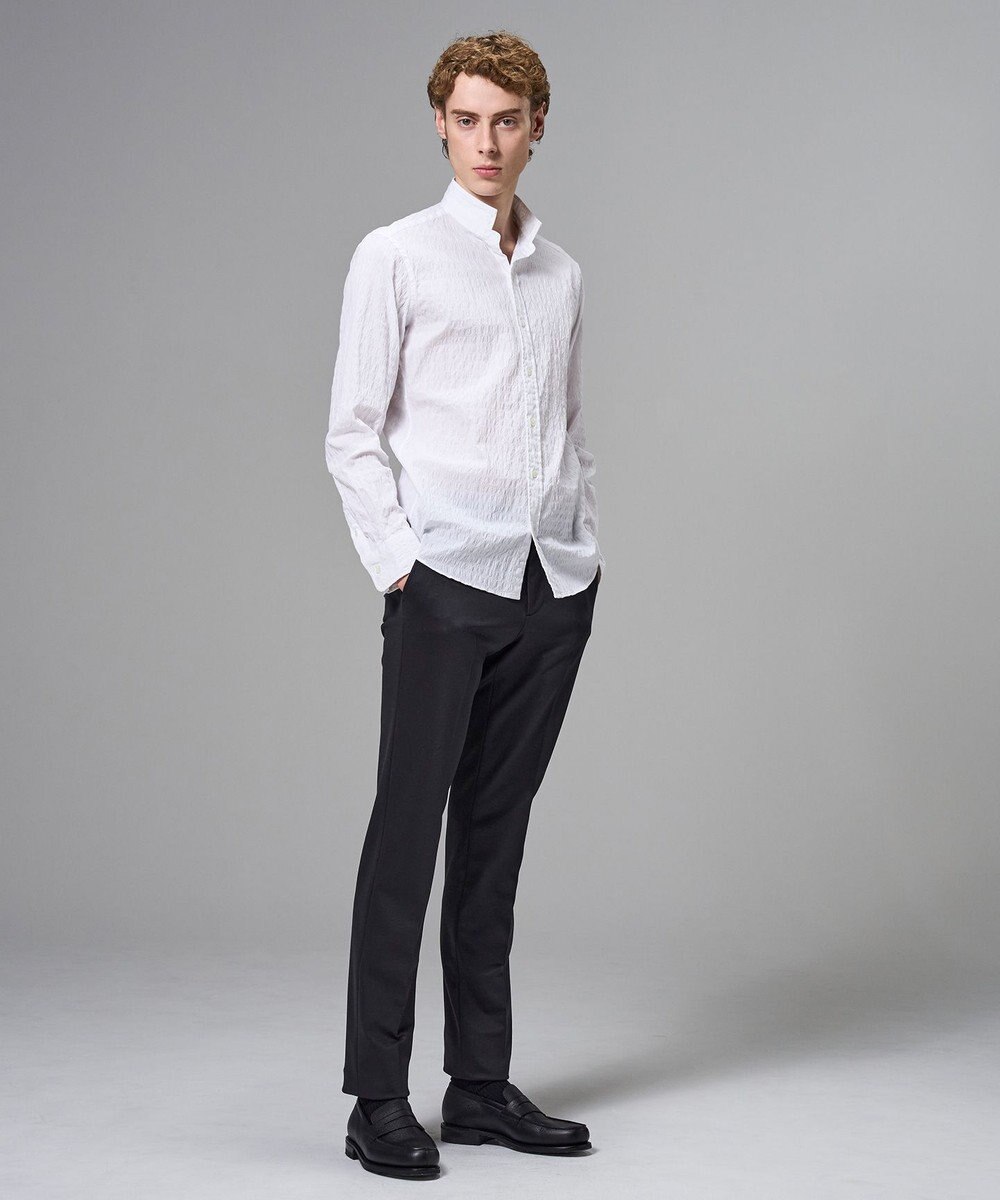 JOSEPH HOMME 新柄【オリジナル素材】ラティスジャガードストレッチ　ウィングカラーシャツ 