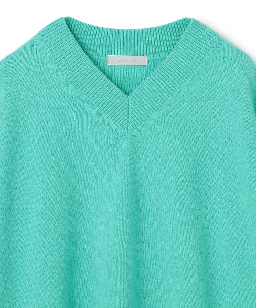 UNFILO 【野呂佳代さん着用】カシミヤブレンド Vネックニット 