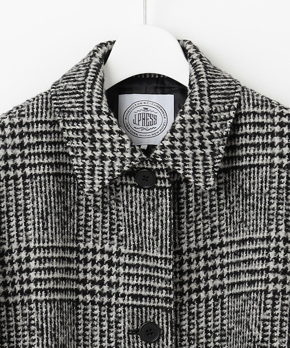 J.PRESS LADIES ループCheck ステンカラー コート 