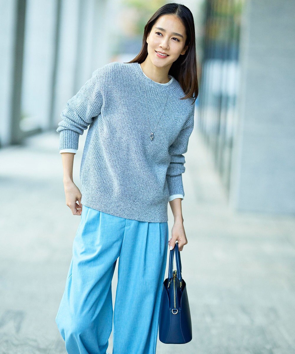 自由区 【カタログ掲載】カラーメランジ ニット 