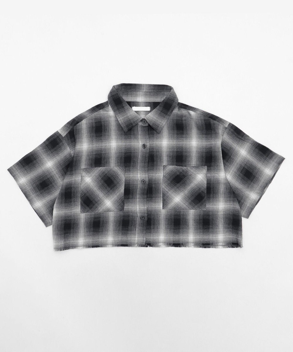 WEGO ショートチェックシャツ（S） 