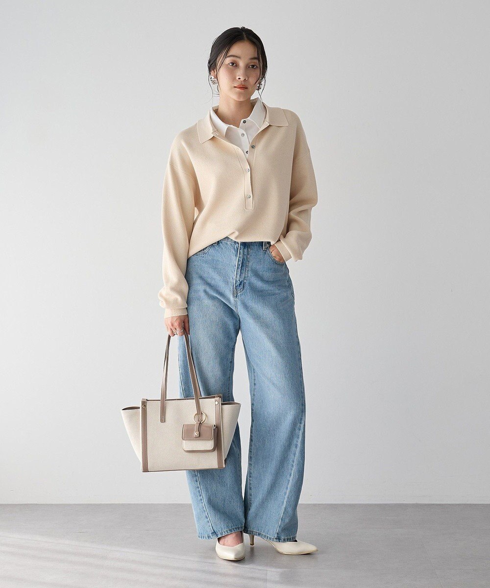 YECCA VECCA 2wayレイヤード風ポロニット 