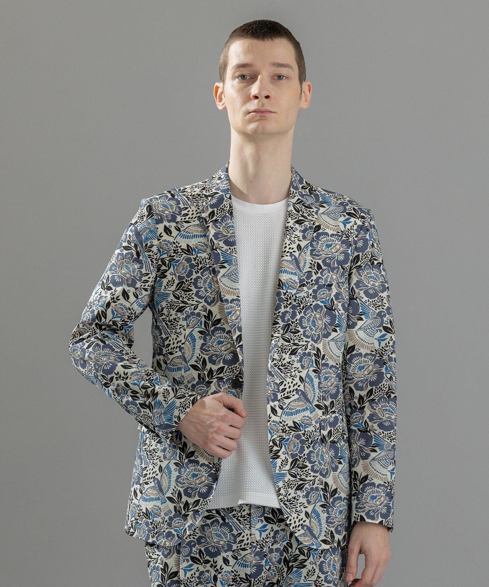 JOSEPH HOMME 新型・新柄【洗える/ストレッチ/シワになりにくい】クールドッツストレッチ メキシカンプリント ジャケット 