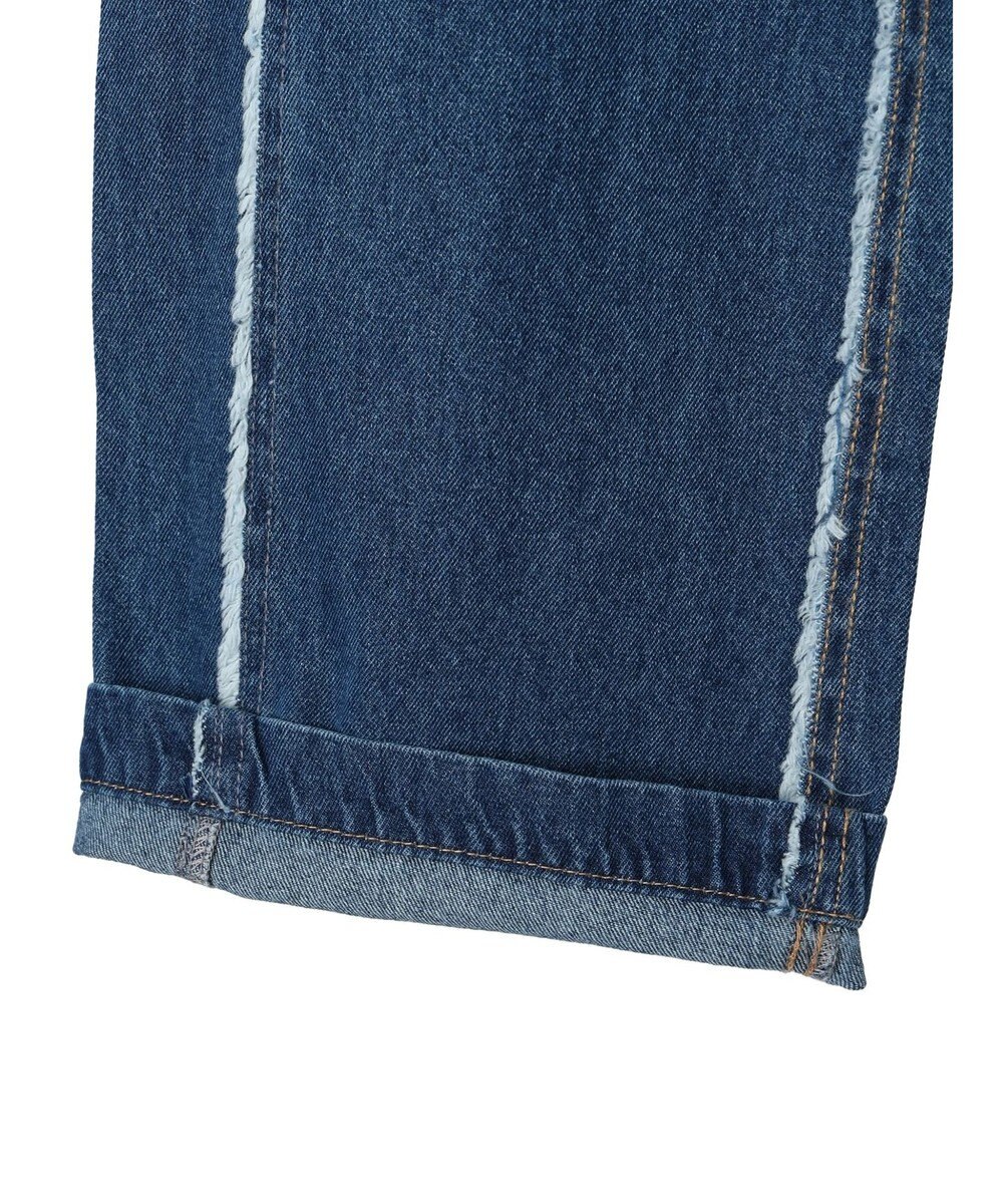 Green Parks ・Ｄｏｕｂｌｅ　Ｆｌａｇｓフリンジラインストレートデニム 