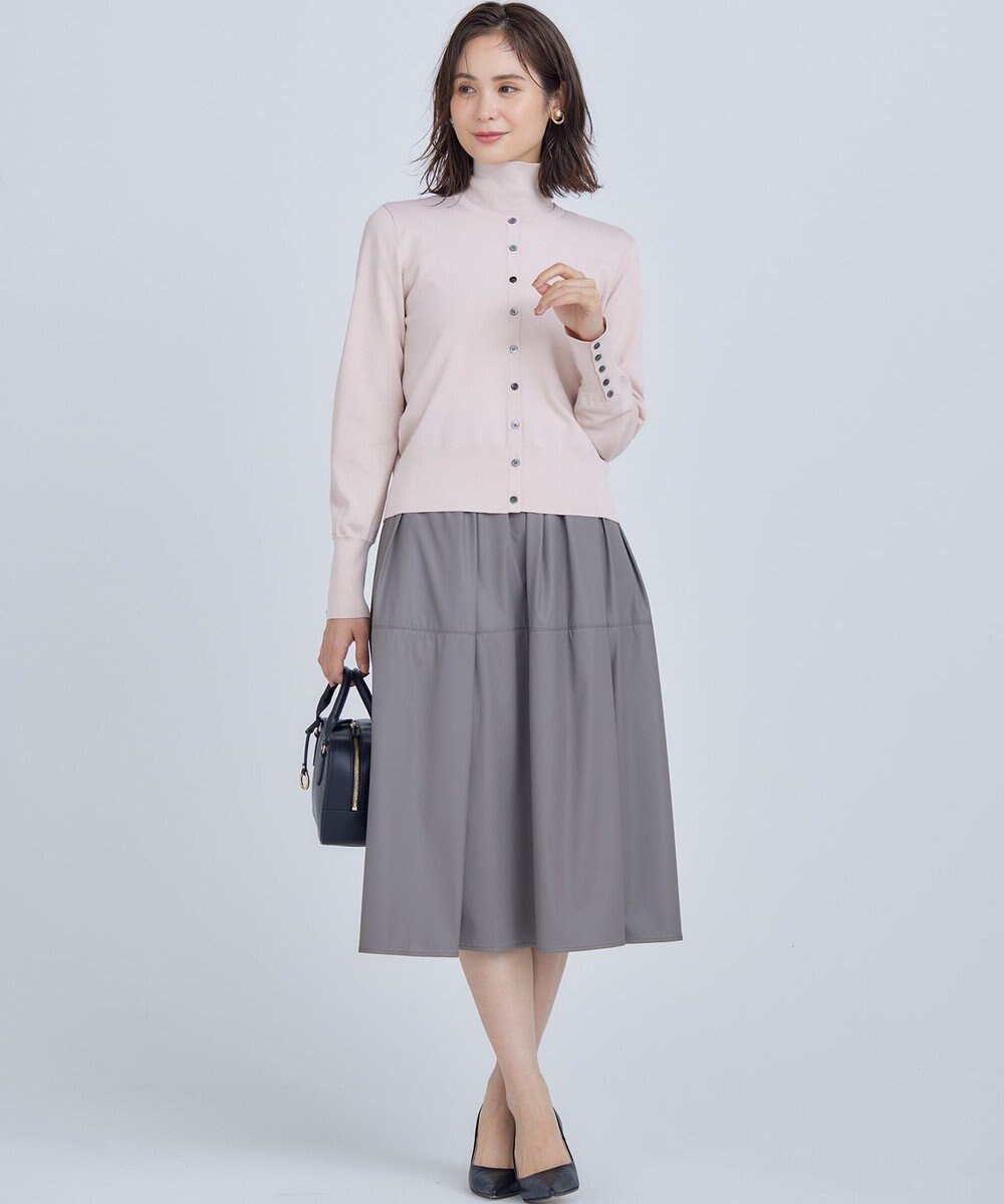 組曲 L 【6色展開・UVケア】クルーネックモダンカーディガン 