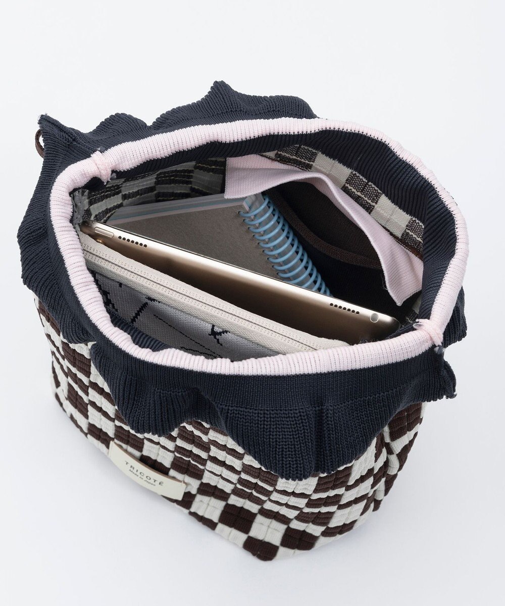 TRICOTE ピクセル巾着ポーチバッグ 