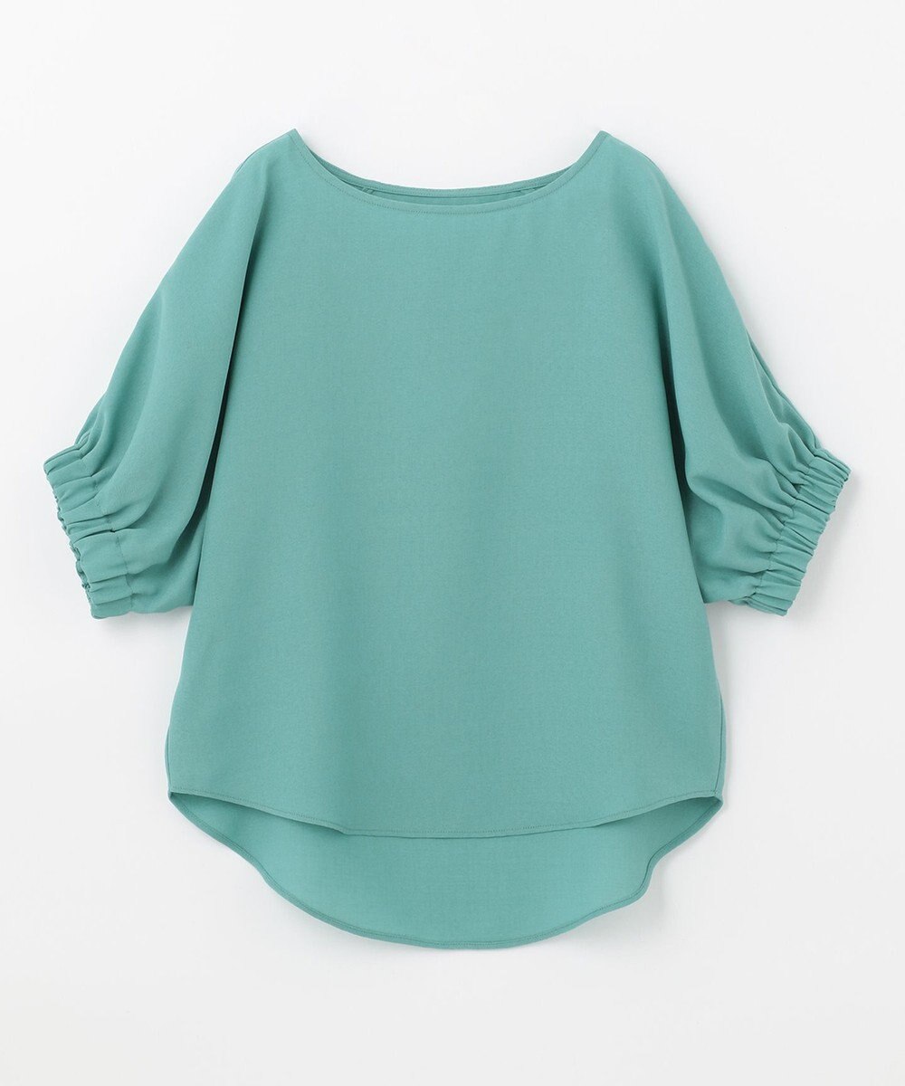 ANY 【洗える】デザインスリーブとろみ ブラウス 