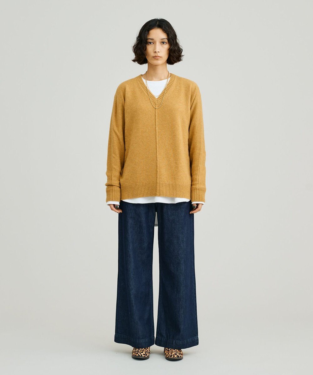 J.PRESS YORK STREET 【WOMEN】ウールカシミヤ ドルマンVニット 