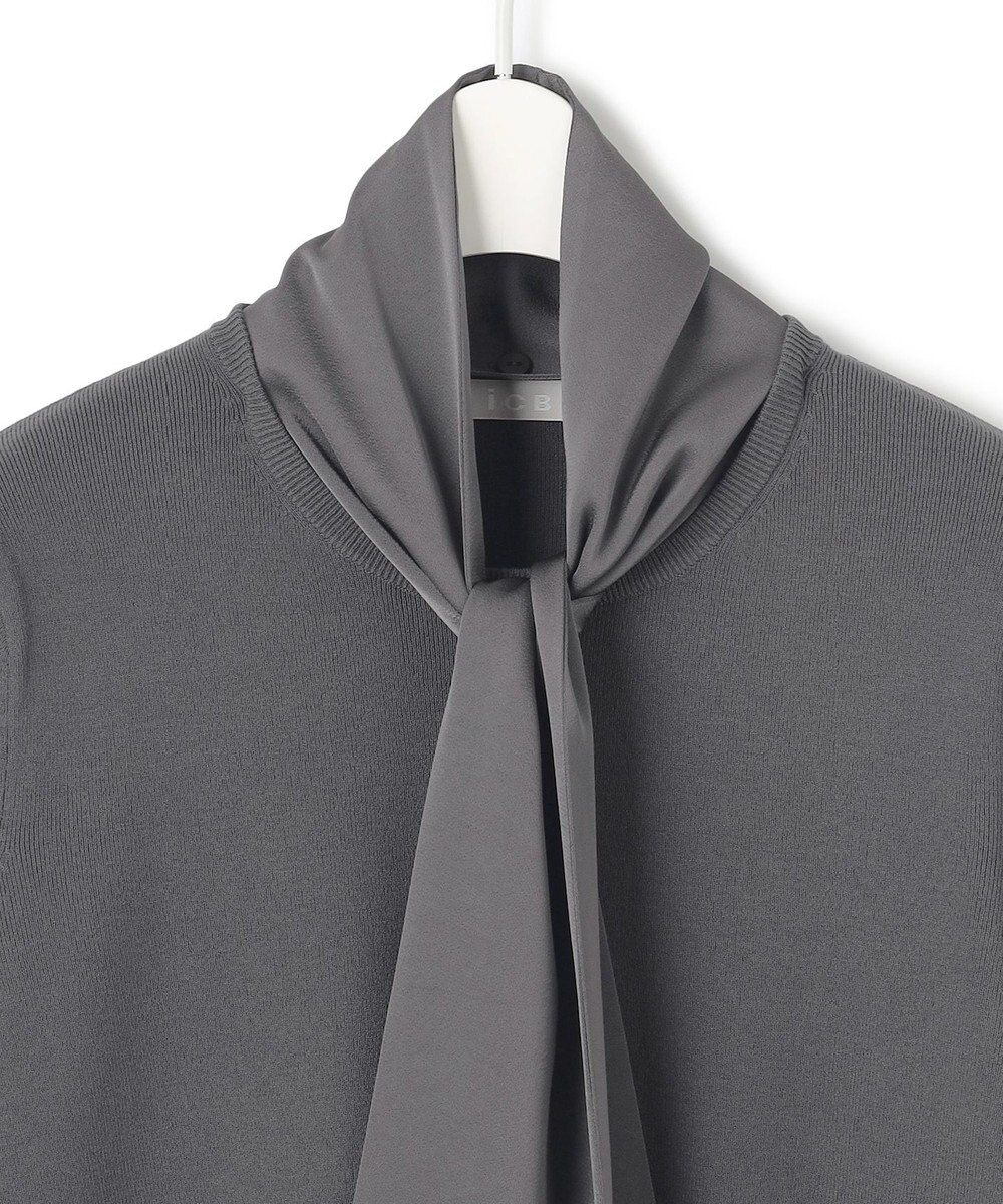 ICB 【洗える】 クロスコンビ ボウタイニット 