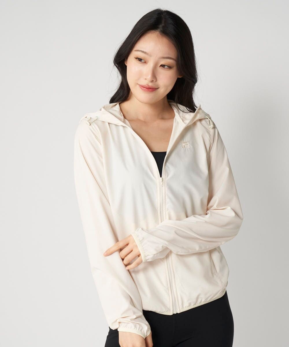 OP／FILA 【FILA】ラッシュガードフルジップ 軽量布帛パーカー 