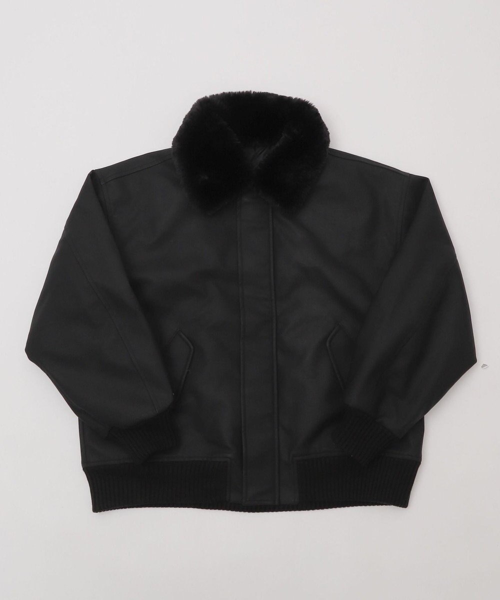 WEGO 【ユニセックス着用ITEM/MLサイズ展開】PU2WAYフライトブルゾン 