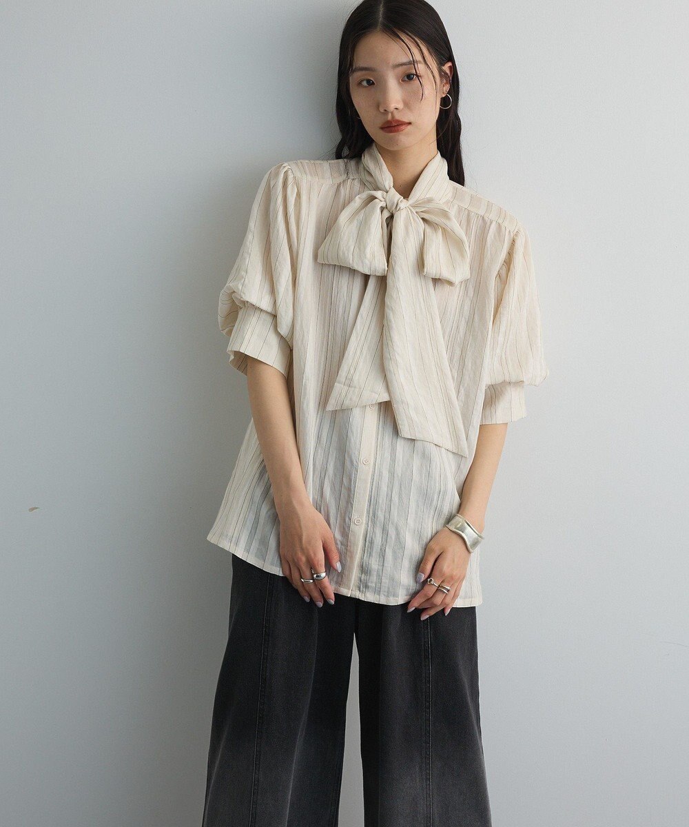 Green Parks ２ＷＡＹボウタイバルーンスリーブブラウス 