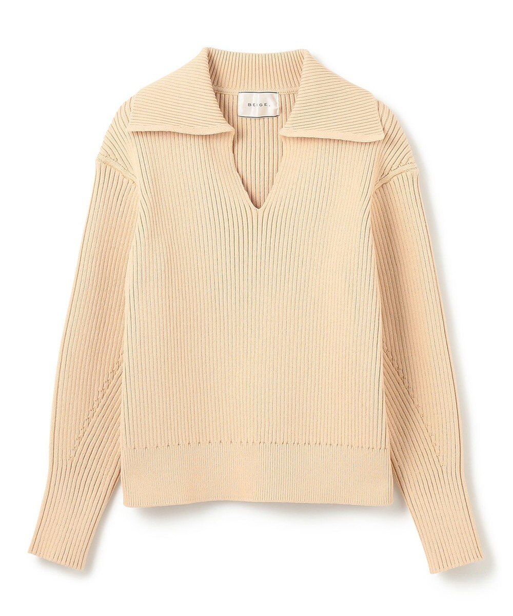 BEIGE， 【洗える】THURET / リブニット 