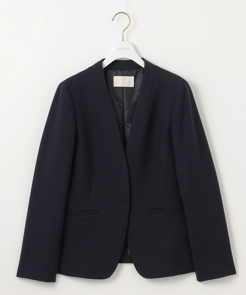 ANY SIS 【保温効果/ストレッチ】シリーズ累計13万枚突破！ビューティサーモ ノーカラージャケット 