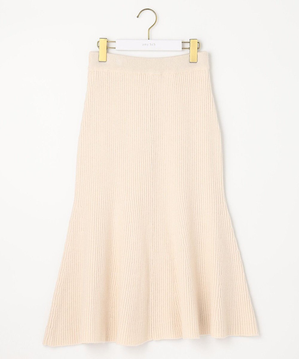 ANY SIS 【セットアップ対応】Puresleekマーメイドニット スカート 