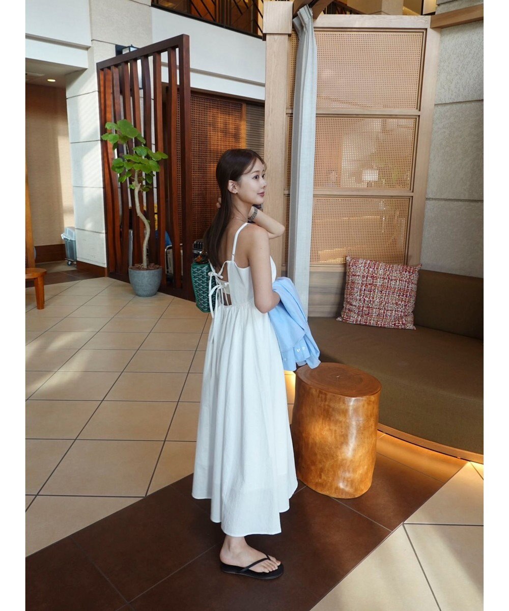 Green Parks バックデザインキャミワンピース 