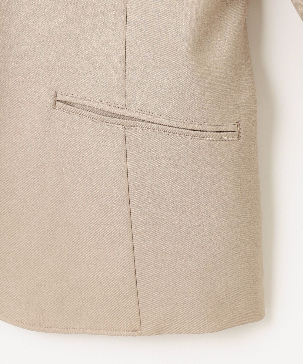 J.PRESS LADIES 【セットアップ対応・洗える・UVケア・速乾】 OXIJEWELストレッチ ノーカラー ジャケット 