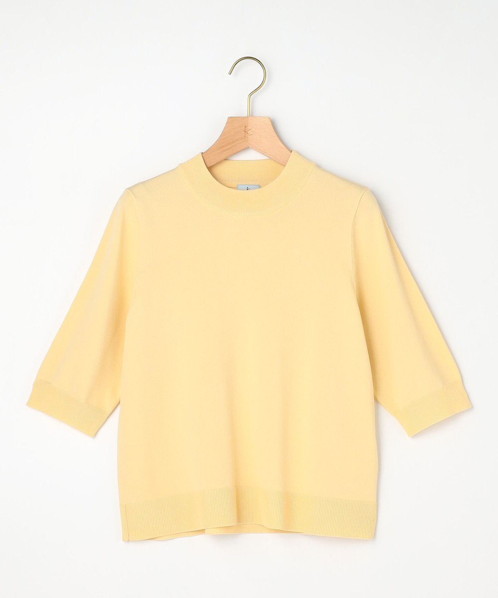 組曲 L 【先行予約】マイラックカラー 6分袖 ニット 