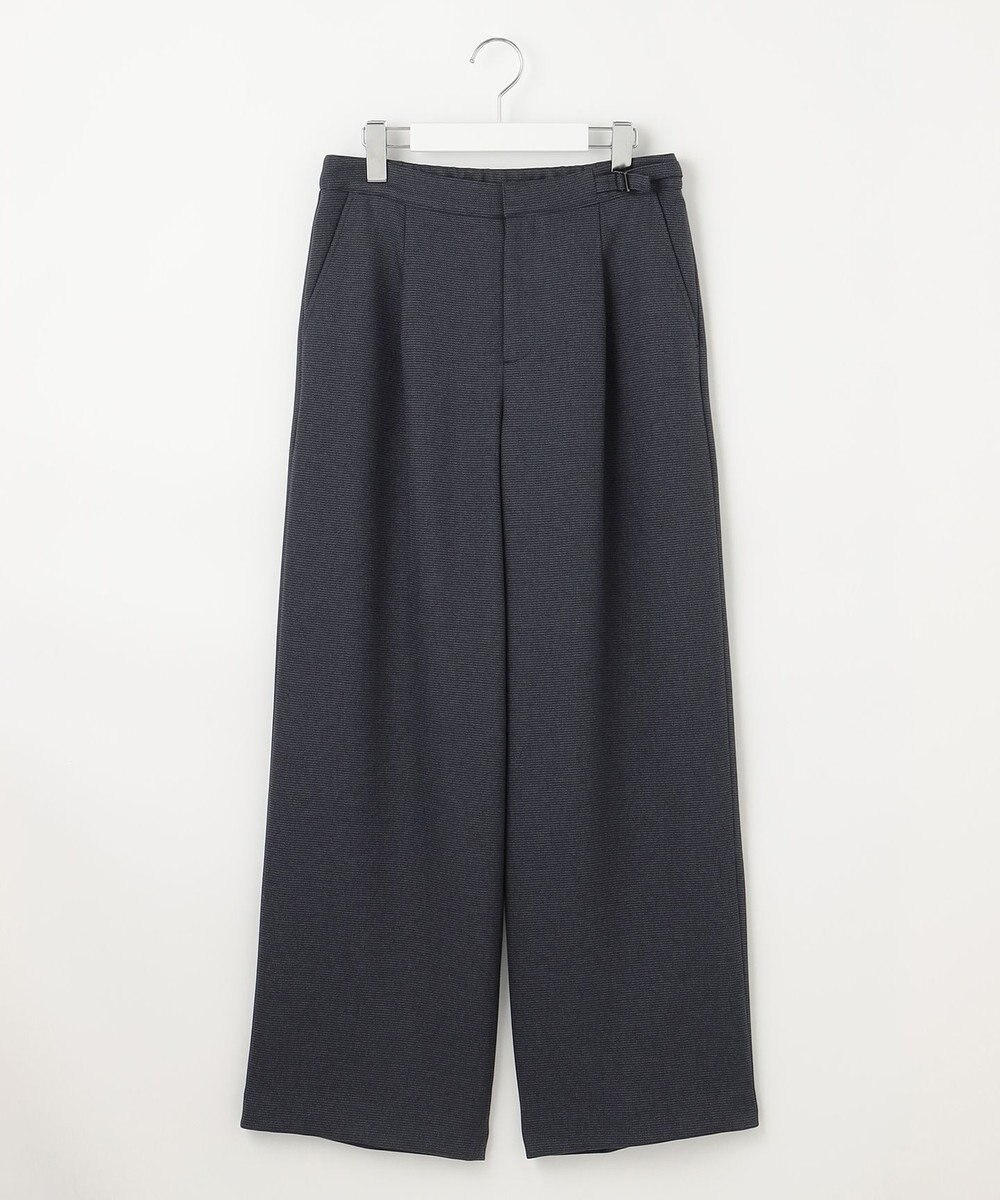 J.PRESS LADIES 【洗える】TUMUGITOピンヘッド ワイド パンツ 