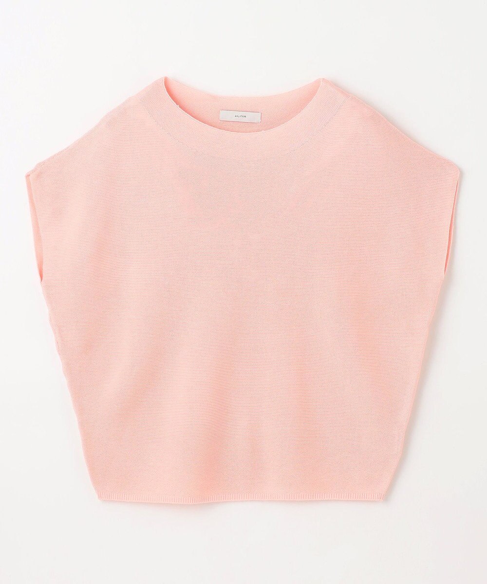 ANY 【新色追加/14色展開】アクリルガーターフレンチスリーブニット 