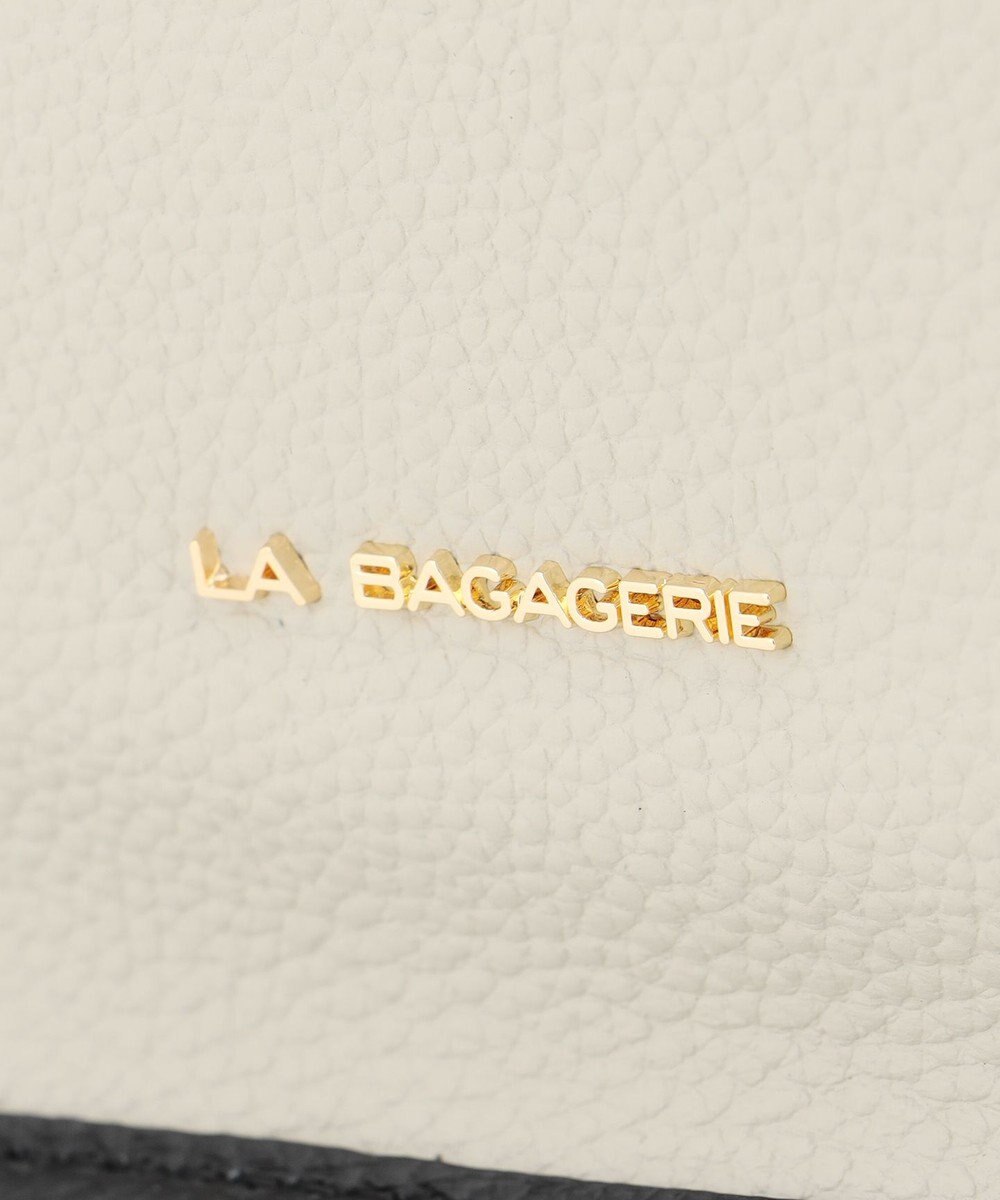 LA BAGAGERIE スクエアレザーミニショルダーバッグ 