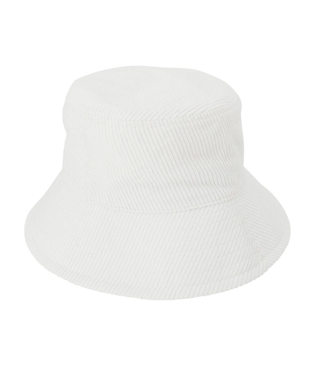 MOONBAT FURLA コール天バケットハット／ロゴ刺繍 