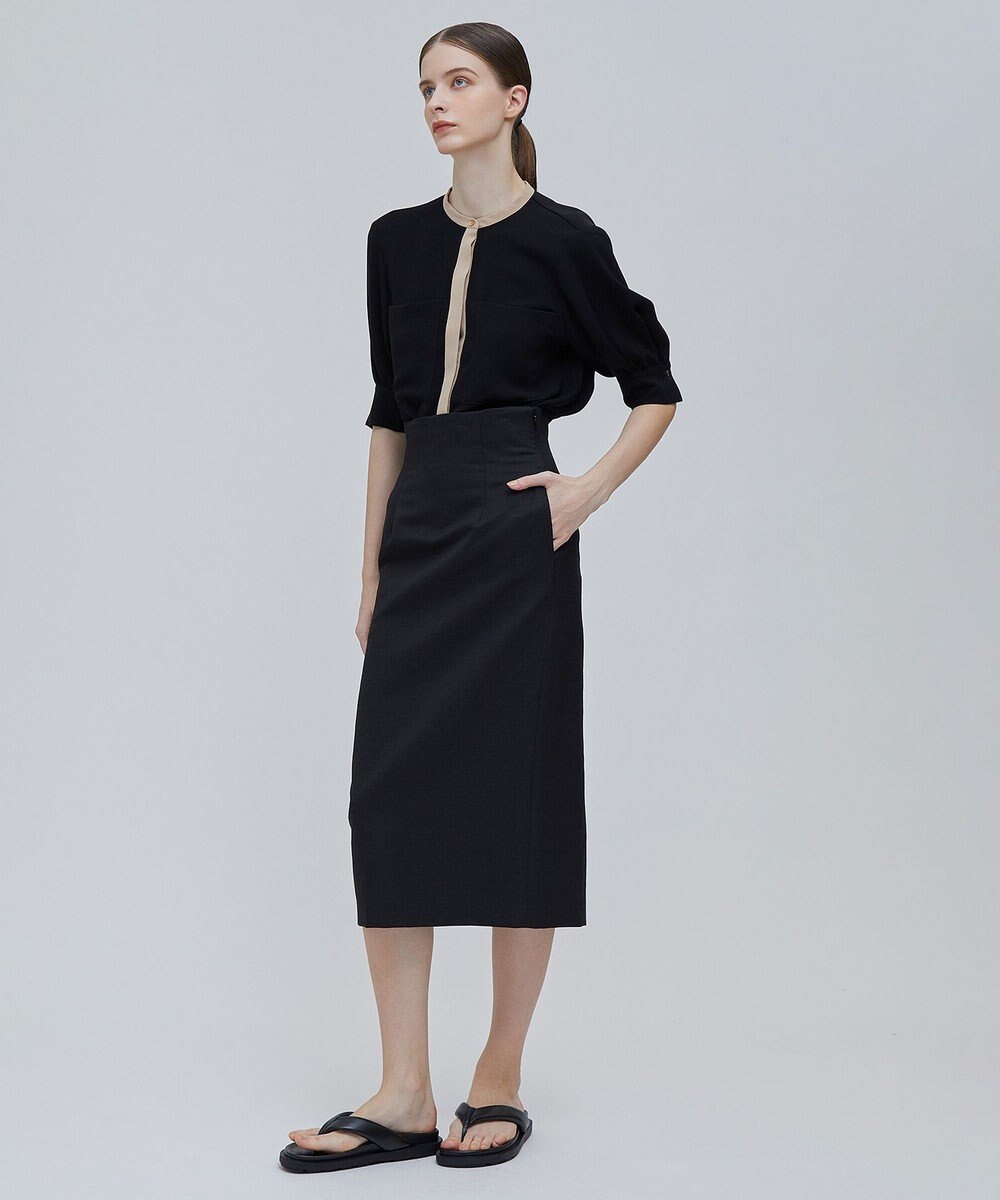 BEIGE， SIBYLLE /  配色カラーパフスリーブブラウス 