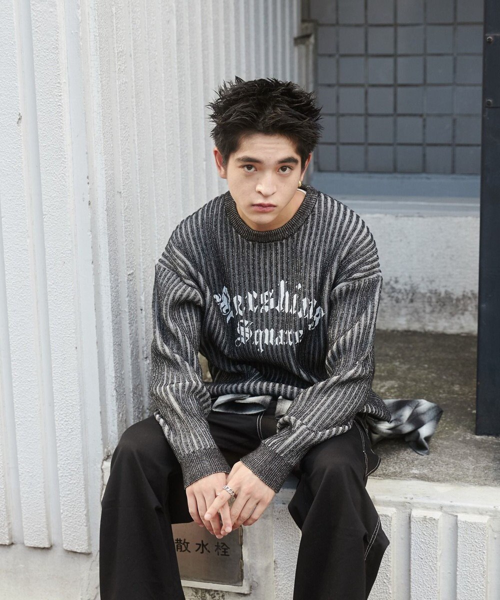 WEGO ヴィンテージライクグラフィックプルオーバー 