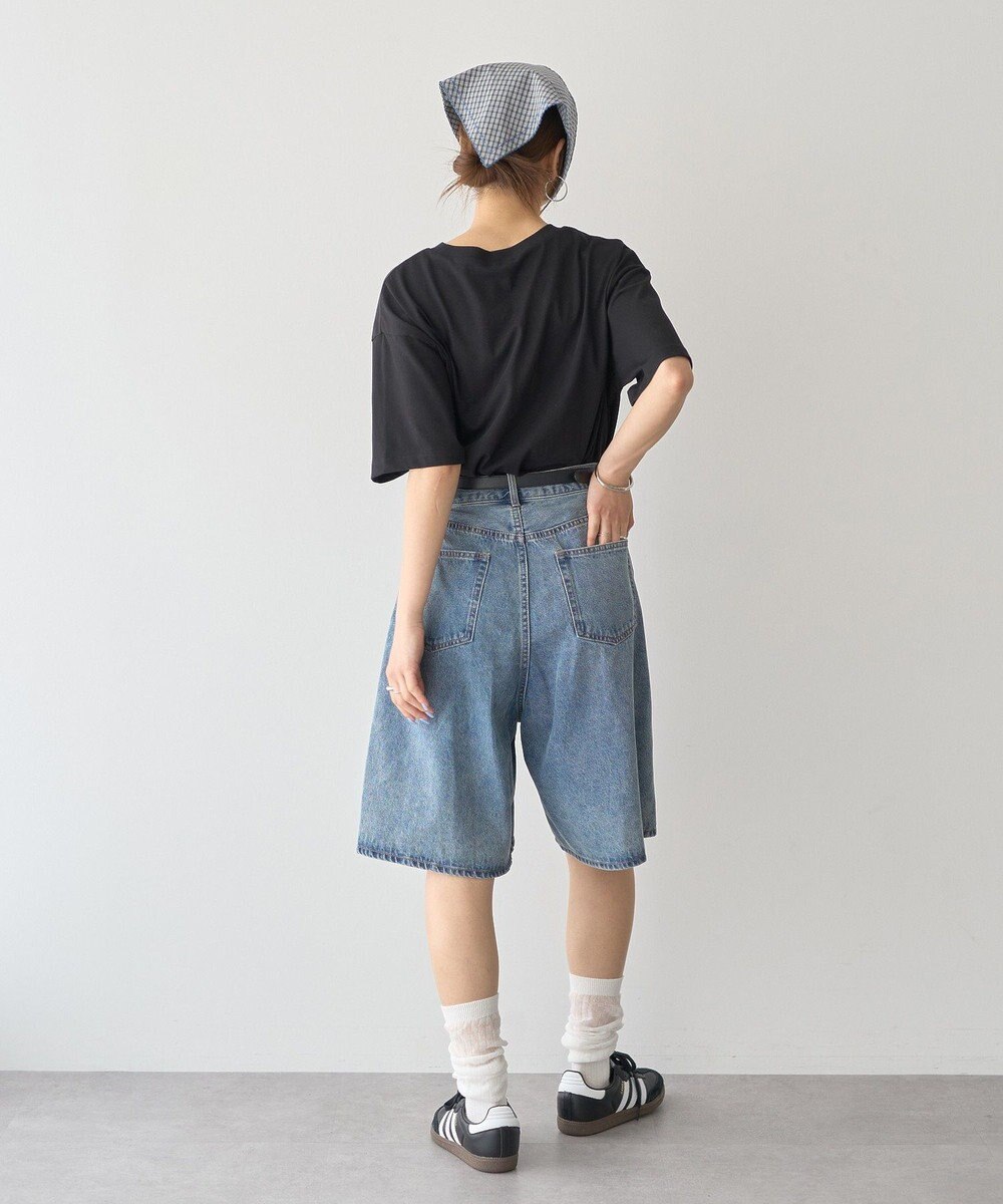 earth music&ecology デニムハーフパンツ 