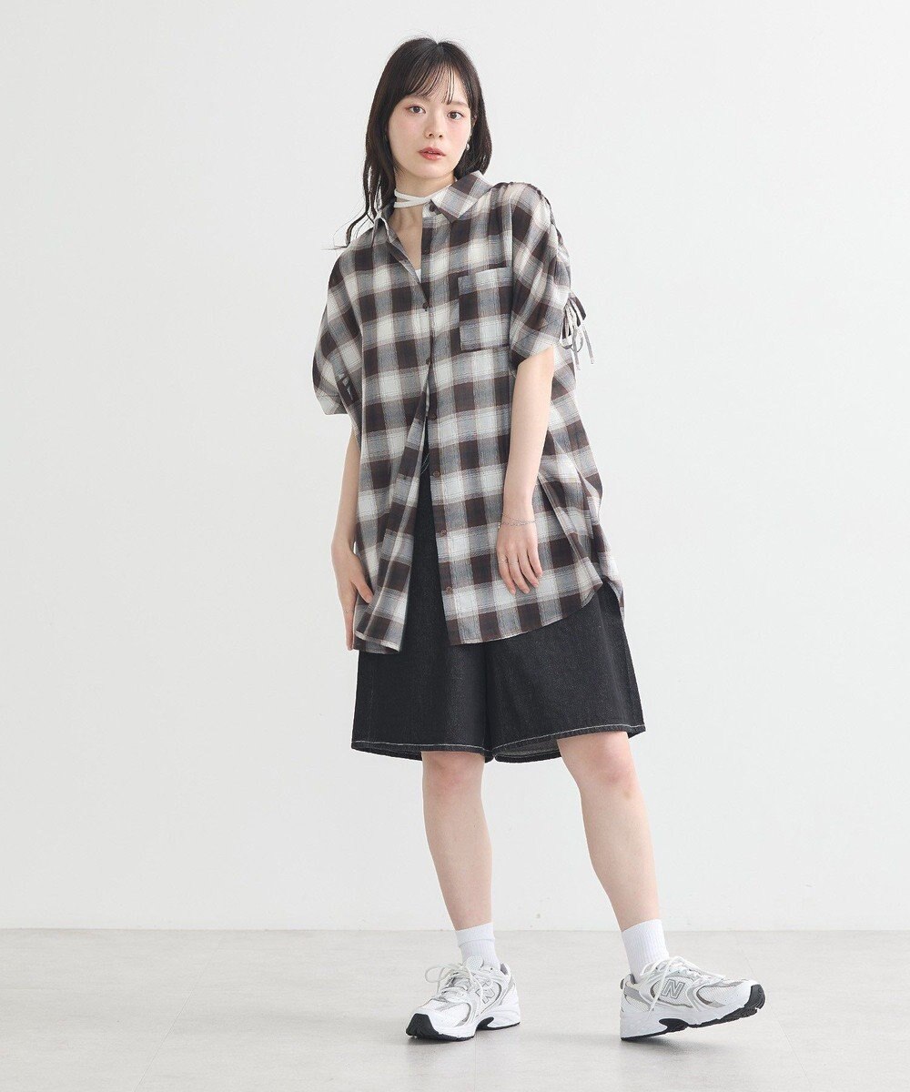 earth music&ecology デニムハーフパンツ 