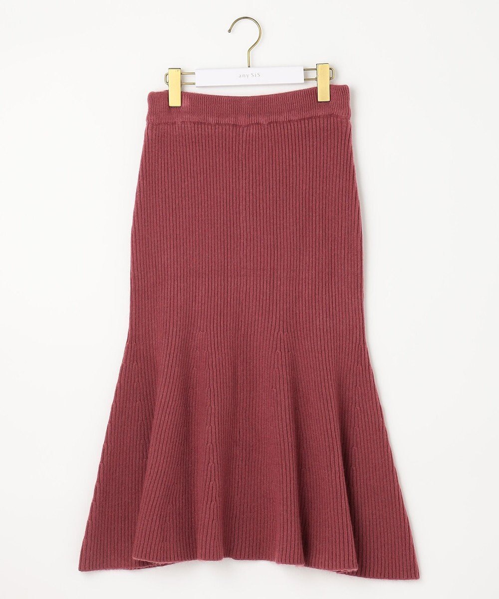 ANY SIS 【セットアップ対応】Puresleekマーメイドニット スカート 