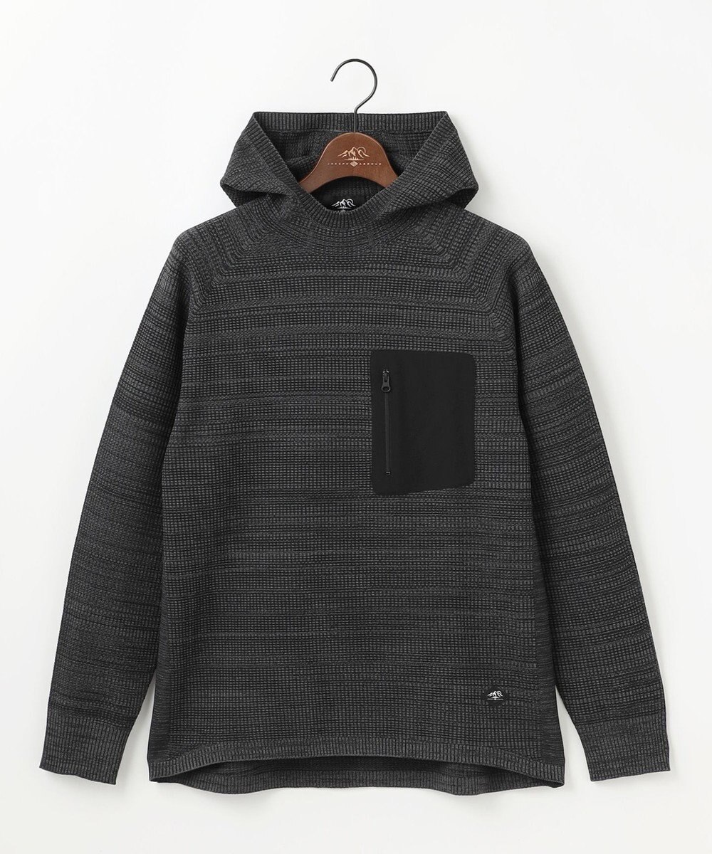 JOSEPH ABBOUD MOUNTAIN 【軽さ/ストレッチ】ホールガーメント3Dニット パーカー 