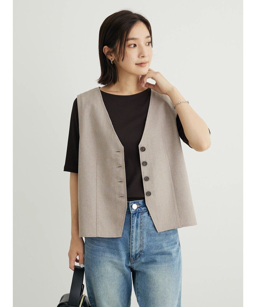 Green Parks ヘリンボーンベスト 