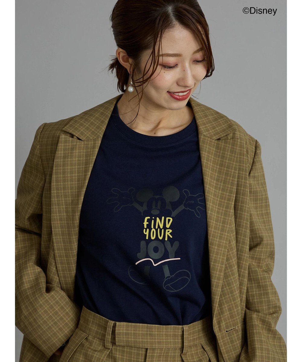 Te chichi 【Disney】ミッキー/配色ロゴロンT 