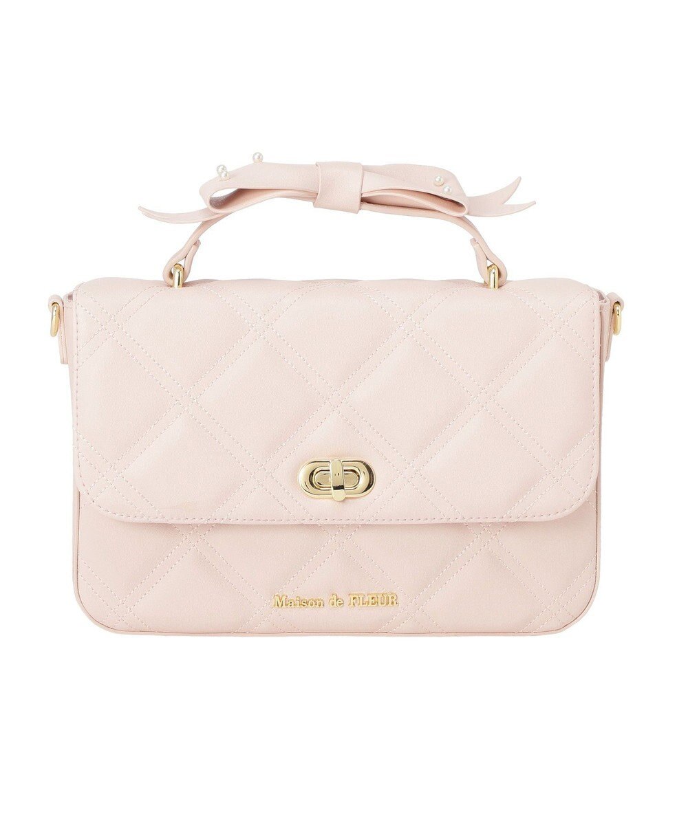 Maison de FLEUR キルティングフラップバッグ 