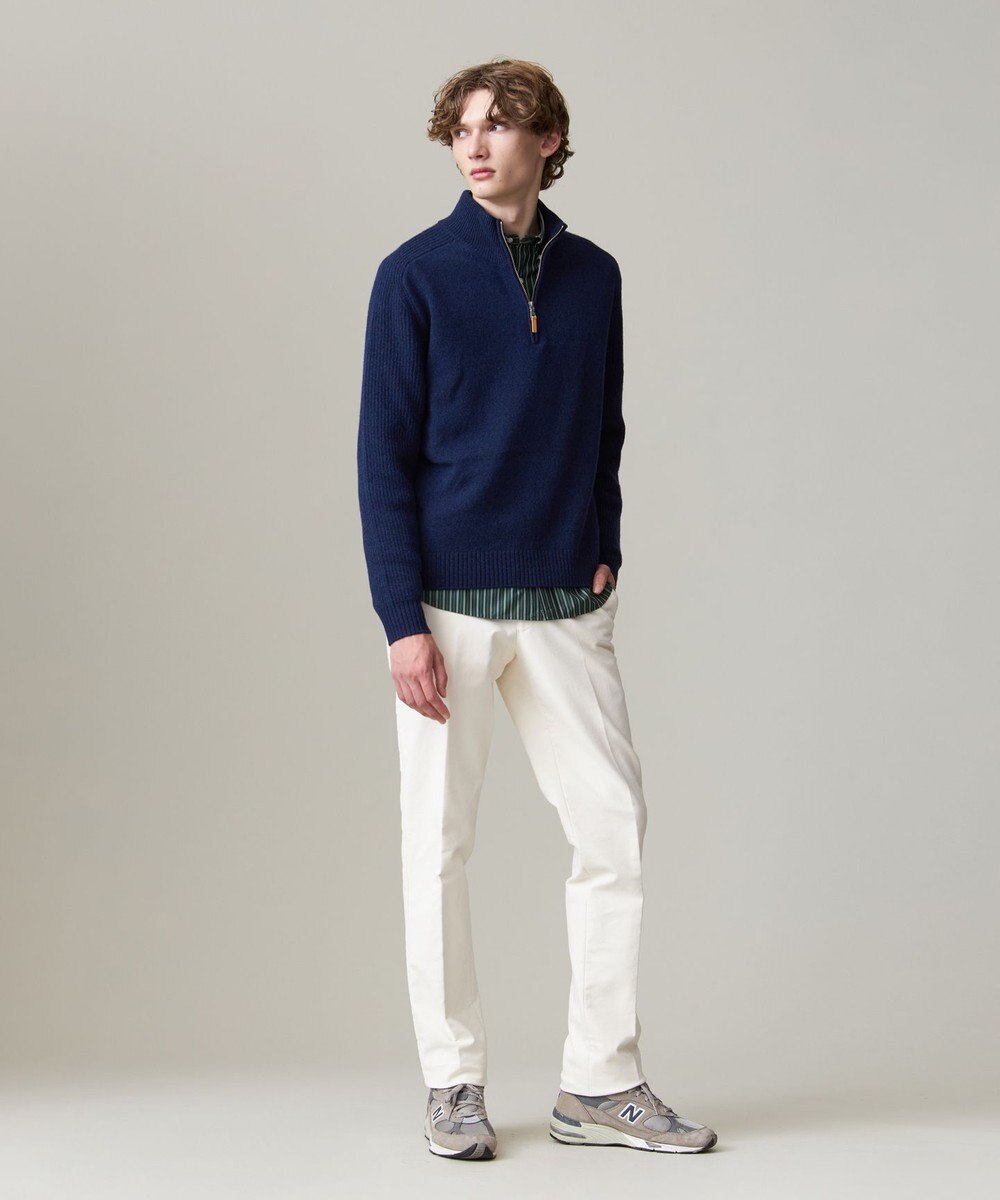 J.PRESS MEN 【KING SIZE】【Cash Lamb’s Wool】ハーフジップニット 