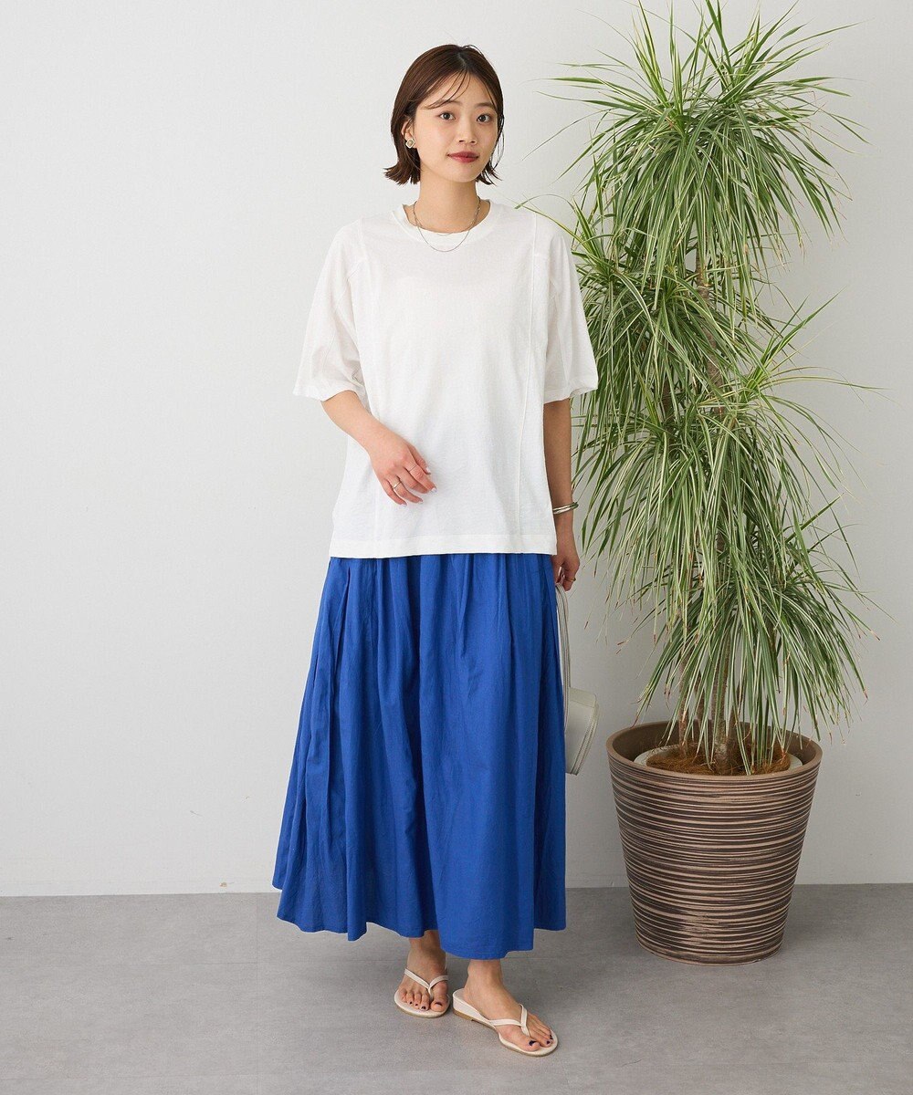 CRAFT STANDARD BOUTIQUE カットクレープワイドキリカエTシャツ 